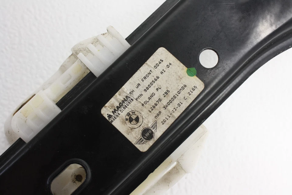 MINI COOPER COUNTRYMAN 2011-2016 REGULADOR VENTANA PUERTA DELANTERA DERECHA CON MOTOR OEM Foto 4 de 4