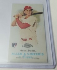 2021 Topps Allen & Ginter ALEC BOHM Mini Photo Variation Rookie Base Phillies RC