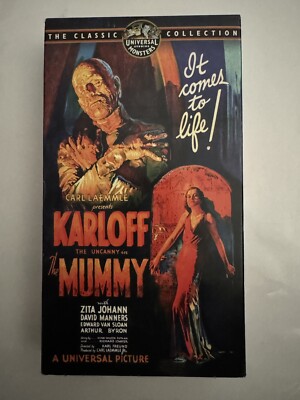 The Mummy (VHS, 1932) Boris Karloff - 1999 Universal Monsters Horror ...