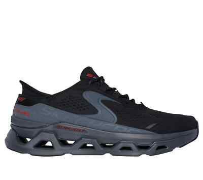 Slip Ins Wide Fit Shoes Skechers Black Men's Cushioned Glide