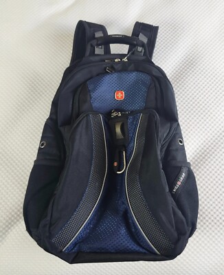 SWISSGEAR Blue Backpack - Multiple Pockets, Padded Straps, Tablet/Laptop Holders