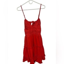 Summer V Neck Bowknot Spaghetti Strap Lace Dresses Sleeveless Flowy Dresses