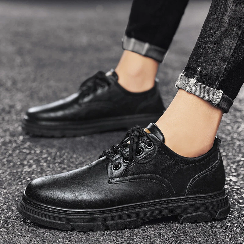 Faux leather hotsell slip ons