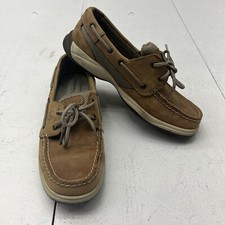 Sperry Top -Sider Intrepid 2 Eye Tan Slip On Casual Boat Shoes Women  s Size 7M