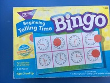 Trend Interprises Bingo Telling Time