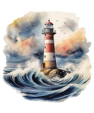 XXXL 60x60 cm car decal sticker lighthouse sticker