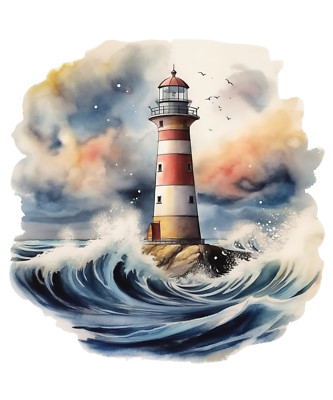 Huge XXXL car sticker sticker lighthouse sticker