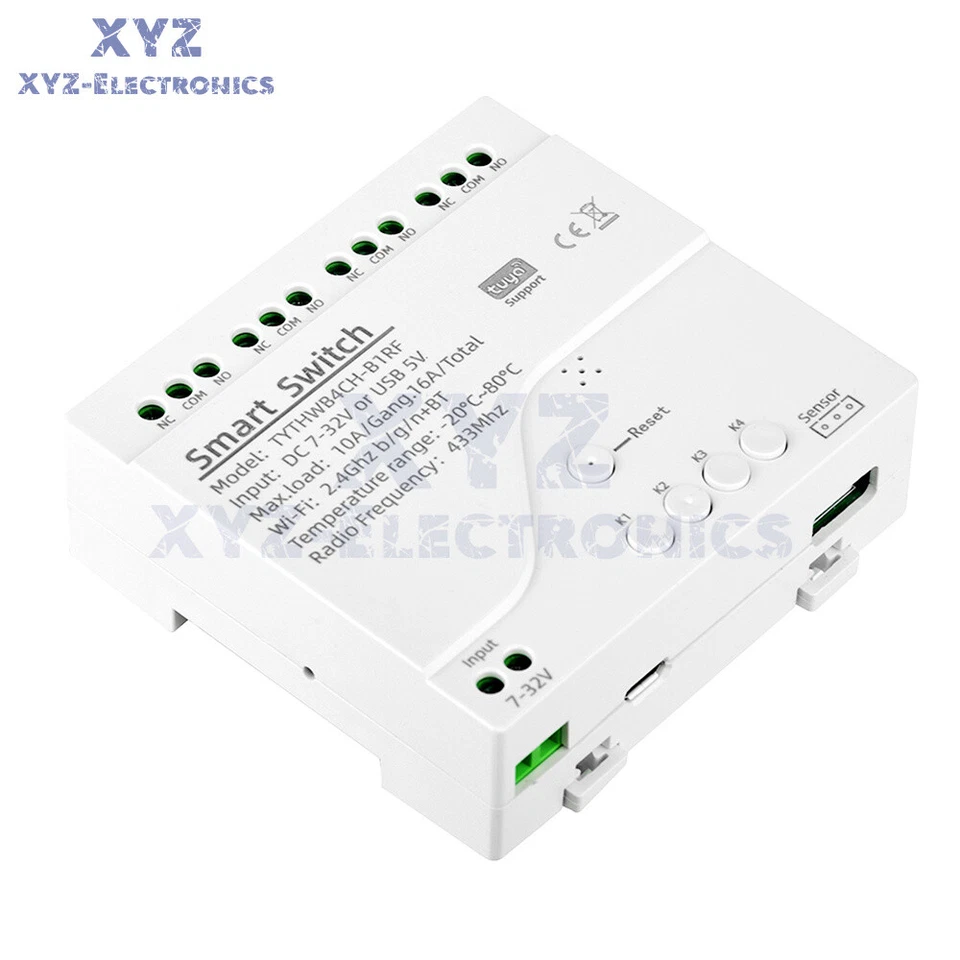 Tuya Smart Temperature Humidity Switch Module Sensor Work With Alexa Google Home - Image 2 of 4