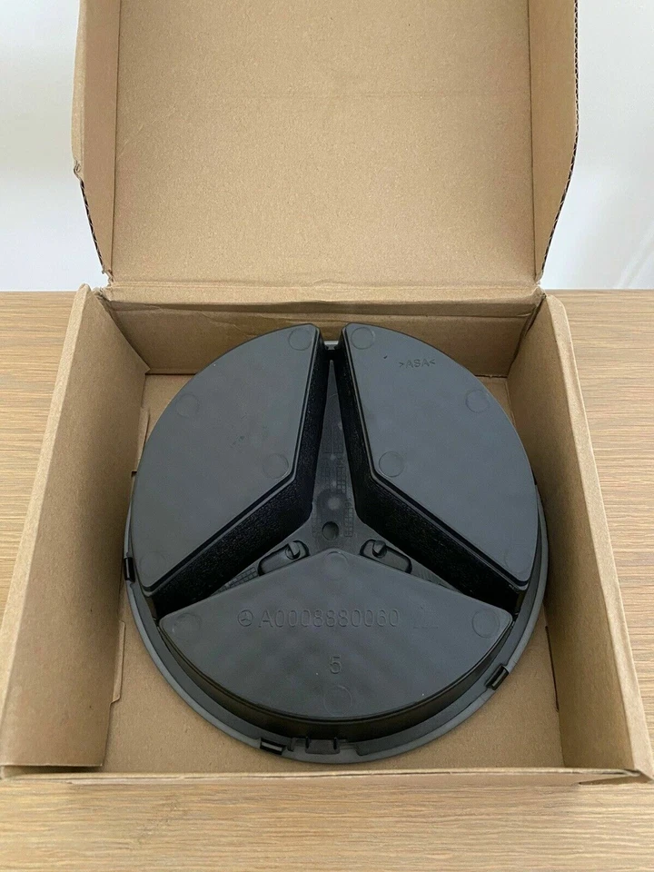 For Mercedes Benz Gloss Black FRONT GRILL STAR BADGE for A,C,B,GLA,CLA,CLS,ML,E - image 2 of 3