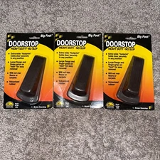 Master Caster Big Foot Doorstop No Slip Rubber Wedge (Lot 3) FREE SHIPPING