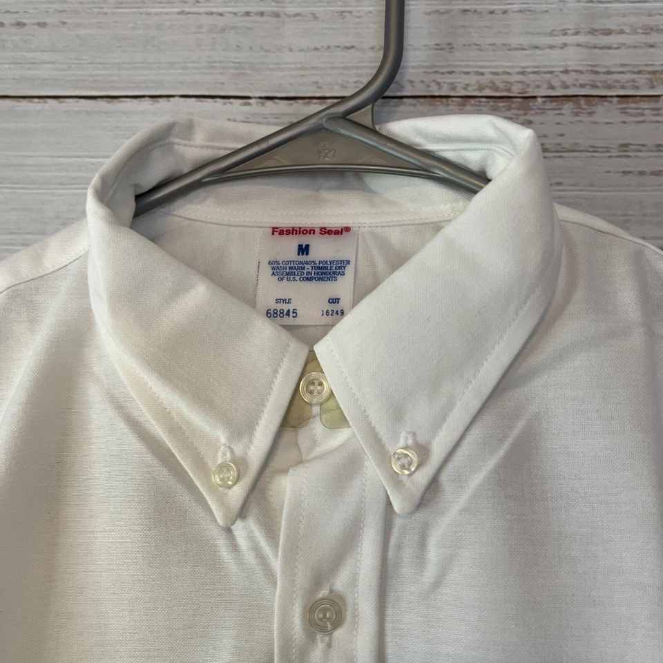 Camisa Fashion Seal Sonic Para Hombres M Blanca Gerente Abotonada Manga Corta De Colección Foto 4 de 4