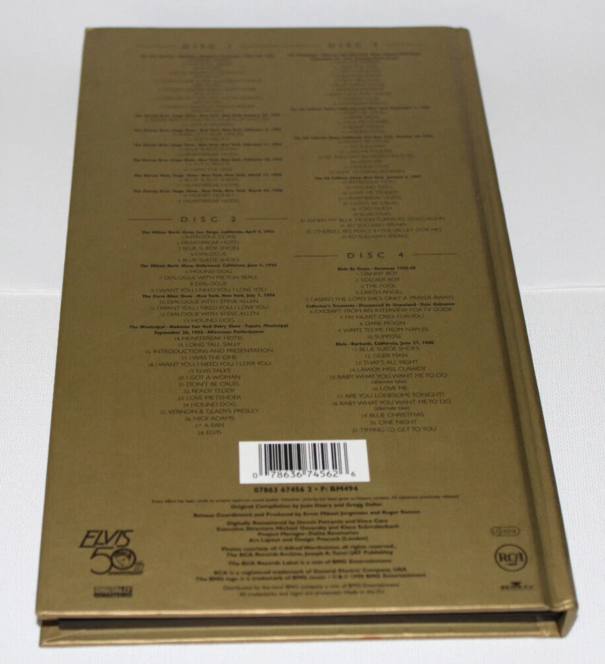 4 CD Elvis Presley:  A Golden Celebration  50th Anniversary  (1998 BMG EU) #SK - Bild 2 von 4
