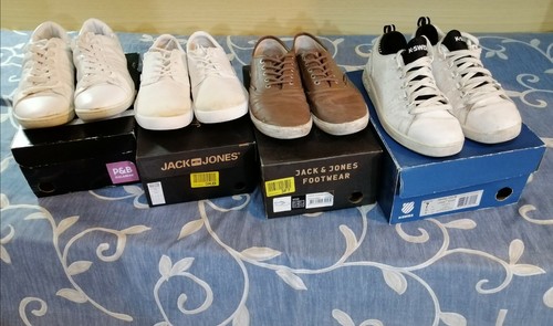 4 paia scarpe casual sneakers uomo misura 41, K-Swiss, Pull \u0026 Bear, Jack \u0026  Jones | eBay