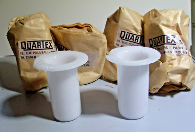 SET 6 Keramik Tiegel QUARTEX S.A-4cm-Ausgießer-Gusseisen/Metallveredelung-