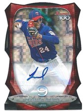 2013 Bowman Chrome MIGUEL SANO Scouts Top 100 X-Fractor Die-Cut AUTO #21/24