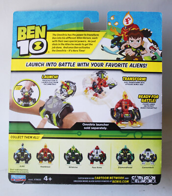 BEN 10 OMNI LAUNCH BATTLE TRANSFORM FIGURES XLR8 HEATBLAST BANDAI