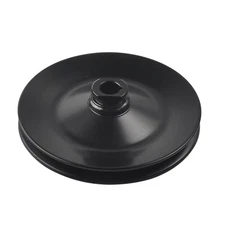 Single Groove Black Pump Power Steering Pulley V-Belt Key Way For GM Engines