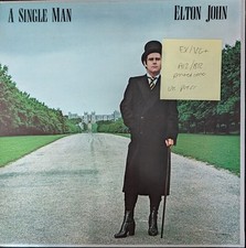 Elton John A Single Man Vinyl Record LP EX/VG+ TRAIN1 1978
