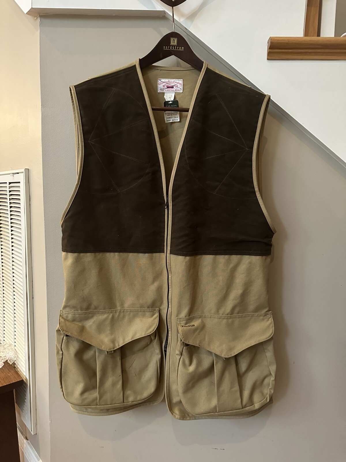 Filson shooting vest XL Tall Vintage USA Gem