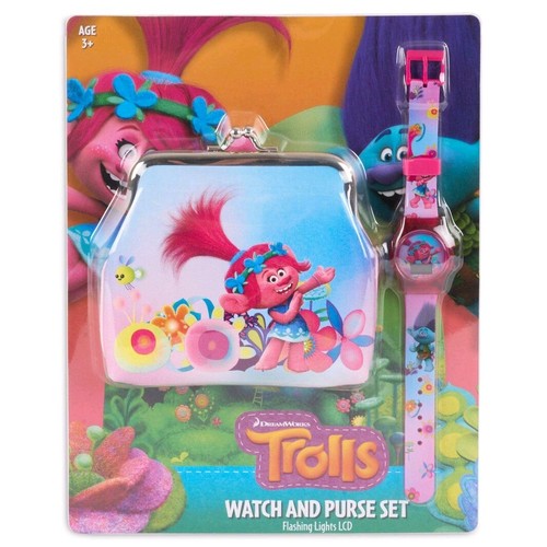 Netflix Trolls LCD Watch & Purse Set A Delight for Dreamworks Enthusiasts! π - Picture 3 of 5