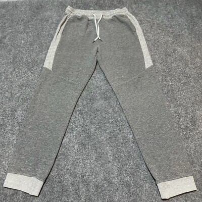Topman Sweatpants Mens Medium Grey Cotton Blend Pull On Drawstring Pockets