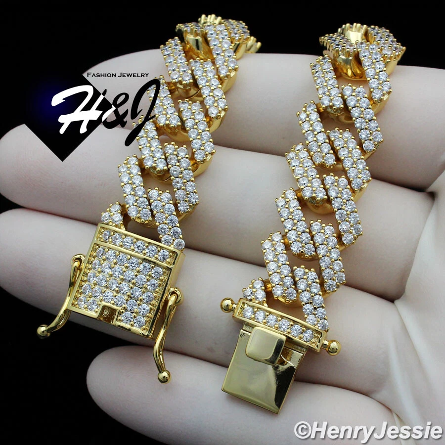 COLLAR MIAMI CUBANO BORDILLO ORO 14K CHAPADO EN ORO 14K 20" PARA HOMBRE*BGN6 Foto 3 de 4