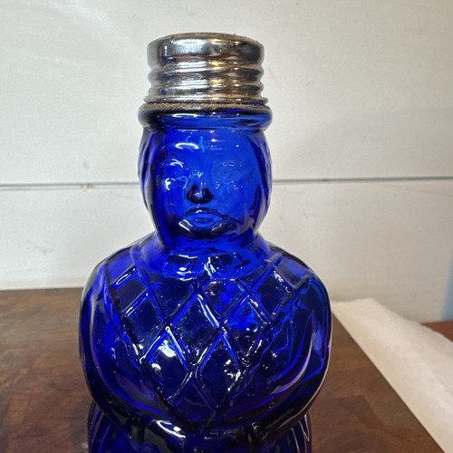 Vintage Imperial Cobalt Blue Man and Woman Salt and Pepper Shakers - Picture 2 of 12