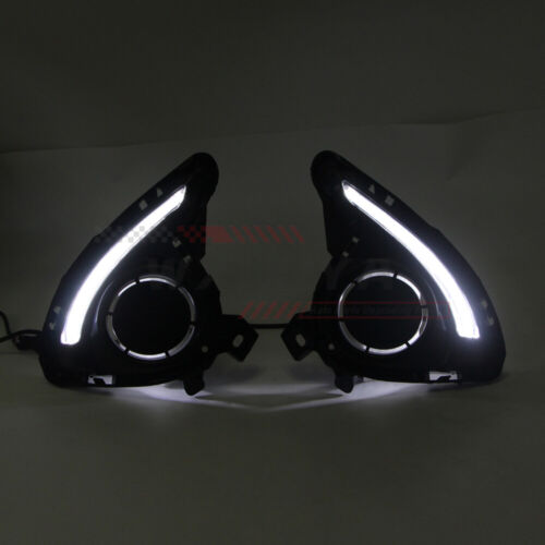 LED Daytime Running Light DRL for Mazda2 Demio 2015-2018 Fog Turn Lamp Indicator - 第 9/11 張圖片