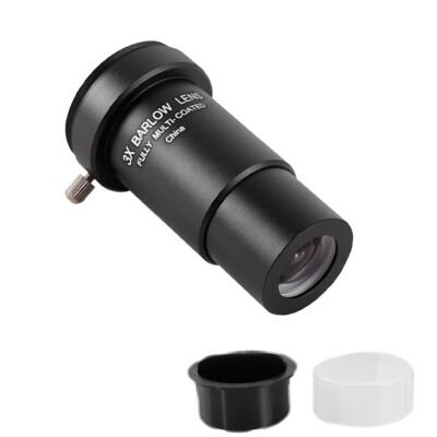 New 3X Barlow Lens 1.25 Inch Metal Fully Multi-Coated Telescope Extender Lens US