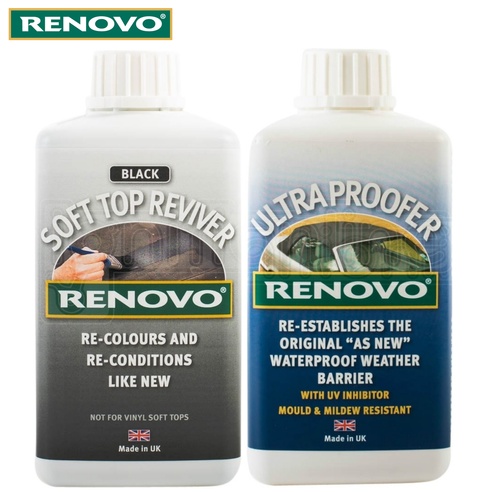 Renovo Black Reviver Soft Top Canvas Ultra Proofer Waterproofer Convertible Kit eBay
