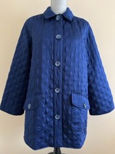 Hill House Duvet Quilt Coat Size Extra Small In Navy Blue