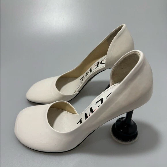 Zapatos de salón Loewe Toy Brush charol blanco negro para mujer EU 36/US 6 Foto 2 de 4