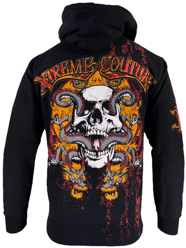 Xtreme Couture by Affliction Męska bluza z kapturem Pyrasus Heavyweight Biker S-3XL - Zdjęcie 3 z 11