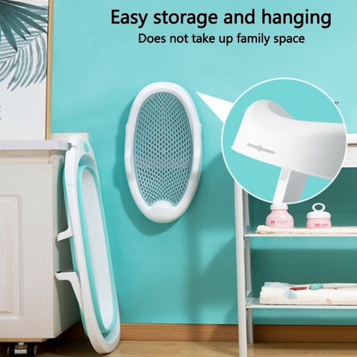 Baby Bath Chair Comfortable Non-slip Shower Mesh Foldable Children's Bath Bed - Picture 8 of 14