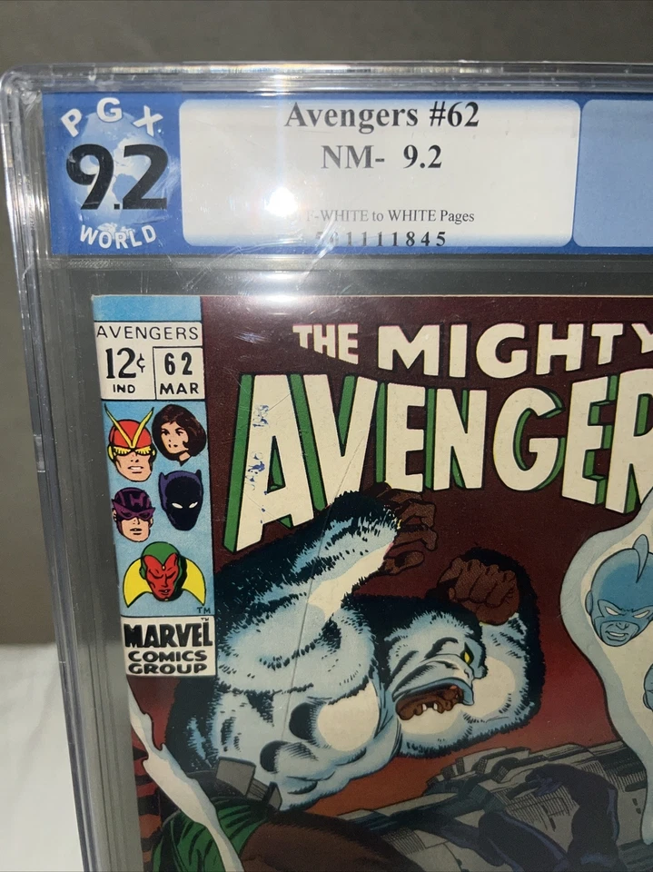Avengers #62 PGX 9.2  1st Appearance Man-Ape! Black Panther! Marvel 1969 - Image 3 of 4
