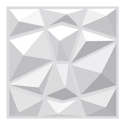 Decorative 3D PVC Wall Panels Diamond Design Waterproof Fireproof Wallpaper DIY