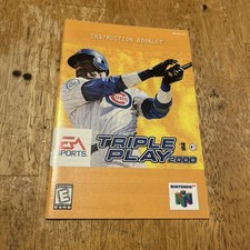 Triple Play 2000 EA Sports Nintendo 64 N64 Instruction Manual Booklet Only