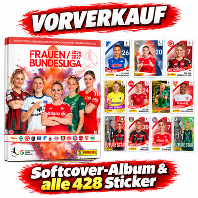 Panini Frauen Bundesliga 2026/27 - Komplett - Softcoveralbum + alle 428 Sticker