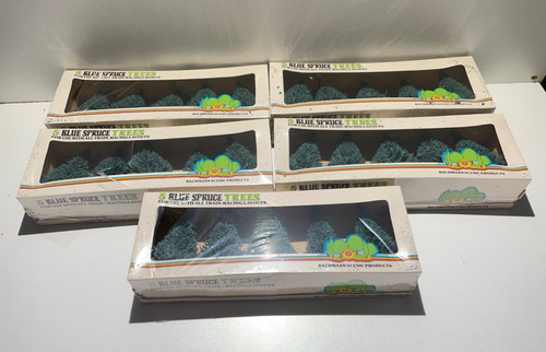 Bachmann Scenic Products #2224 25 abetos azules con cajas selladas | Condition: New