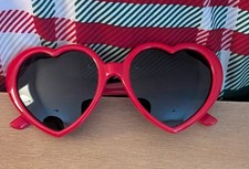 Kids Polarized Heart Shaped Sunglasses for Girls Age 3-18,