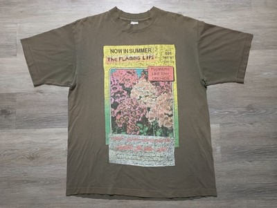 The Flaming Lips vtg T shirt Now in Summer alt psychedelic Rock band XL worn 90s