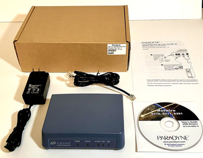 ADSL2+/REACH Modem Bridge/Router DSL Ethernet LAN/USB Paradyne Zhone 6381-A5-200