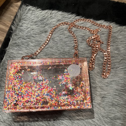 Plastic DIY Glitter Clutch