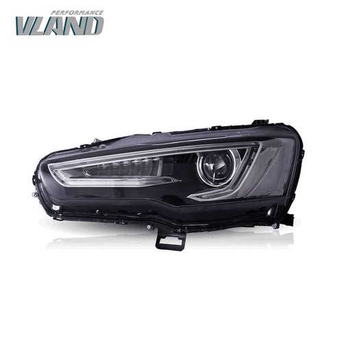 VLAND Chrome Headlights Assembly w/Sequential For 08-17 MITSUBISHI Lancer&EVO X - Picture 2 of 14