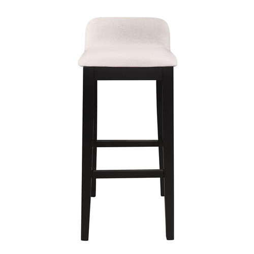 Home Square Bar Height Stool in Black - Set of 2 - Picture 7 of 11