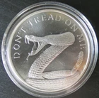 2021 SILVER SHIELD DON'T TREAD ON ME 1 TROY OZ .999 SILVER ROUND