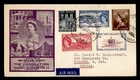 DR WHO 1953 NEW ZEALAND FDC QEII CORONATION CACHET COMBO 1.60 M71509