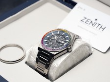 Zenith Defy Classic Skeleton Gemstones Rainbow bezel Men's Watch 15