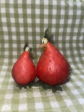 Vtg Rare Retired Enesco Home Grown Vegetable Strawberry Hens Figurine 3.25”