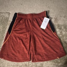 Old Navy Boys' Mesh Athletic Shorts Red M 8 Drawstring Pockets